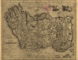 Irlandiae regnum. LOC 99446223 autorstwa Gerhard Mercator