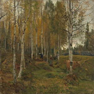 Brzozy jesienią autorstwa Gerhard Munthe