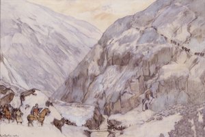 Król Sverre w Vårstien (Drivdalen) autorstwa Gerhard Peter Frantz Vilhelm Munthe