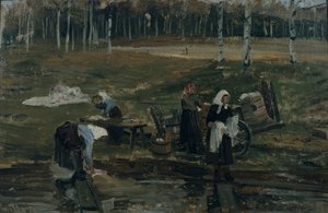 Pranie autorstwa Gerhard Peter Frantz Vilhelm Munthe
