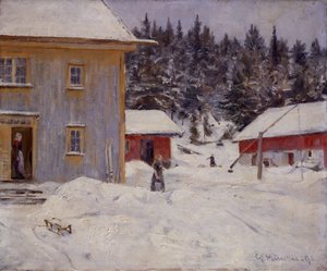 Podwórze na farmie Valler