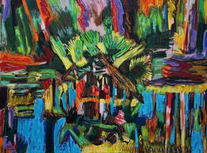 Estuario Abstracto.2018 (olej na płótnie)