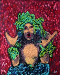 Woodland Shaman, 2020 (olej na płótnie) autorstwa Gerhardt Isringhaus