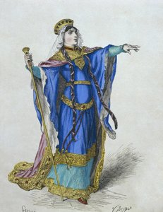 Królowa Merowingów, ilustracja z 
