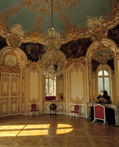 Architektura wnętrza: mieszkanie księżnej Soubise zrealizowane przez architekta Germaina Boffranda (1667-1754) w Paryżu. autorstwa Germain Boffrand