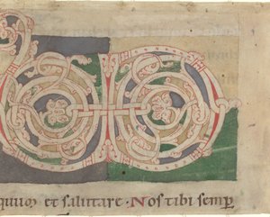 Inicjały V i D autorstwa German 12th Century