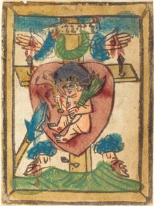 Dzieciątko Jezus w Najświętszym Sercu autorstwa German 15th Century