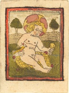 Dzieciątko Jezus z ptakiem autorstwa German 15th Century