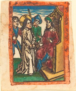 Chrystus przed Piłatem autorstwa German 15th Century
