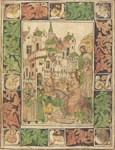 Wjazd Chrystusa do Jerozolimy autorstwa German 15th Century