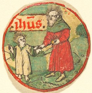 Józef i Dzieciątko Jezus autorstwa German 15th Century