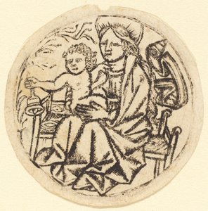 Madonna z Dzieciątkiem z Dzwoneczkiem autorstwa German 15th Century
