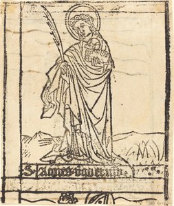 Św. Agnieszka [verso] autorstwa German 15th Century