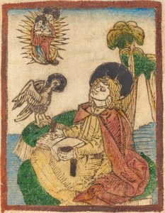 Święty Jan na wyspie Patmos autorstwa German 15th Century