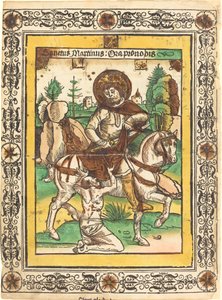 Święty Marcin i żebrak autorstwa German 15th Century