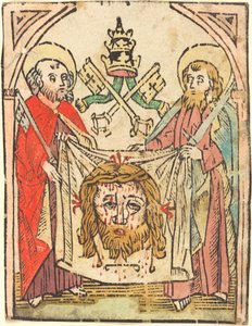 Święci Piotr i Paweł z Sudarium autorstwa German 15th Century