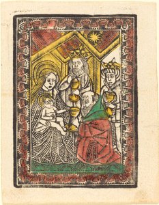 Pokłon Trzech Króli autorstwa German 15th Century