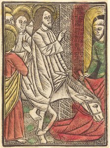 Wjazd do Jerozolimy autorstwa German 15th Century