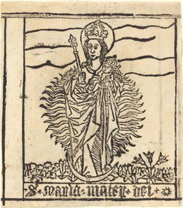 Dziewica i Dziecko autorstwa German 15th Century