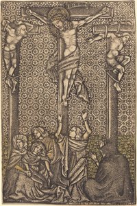 Ukrzyżowanie autorstwa German 15th Century or Master with the Crossed Clubs