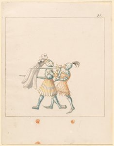 Freydal, Księga potyczek i turnieju cesarza Maksymiliana I: Walki na piechotę (potyczki) (Tom III): Tablica 165 autorstwa German 16th Century