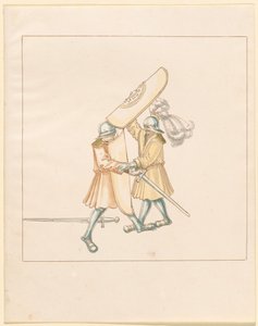 Freydal, Księga potyczek i turnieju cesarza Maksymiliana I: Walki na piechotę (potyczki) (tom III): płyta 156 autorstwa German 16th Century