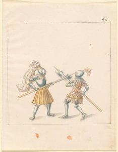 Freydal, Księga potyczek i turnieju cesarza Maksymiliana I: Walki na piechotę (potyczki) (tom III): płyta 146 autorstwa German 16th Century