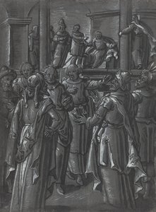 Arcykapłan przed Piłatem [verso] autorstwa German 16th Century