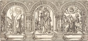 Chrystus i Jego uczniowie V autorstwa German 16th Century after Martin Schongauer