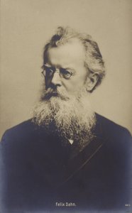Felix Dahn (1834-1912), niemiecki prawnik, pisarz i historyk (zdjęcie czarno-białe) autorstwa German Photographer