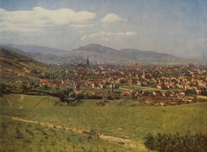 Fryburg Bryzgowijski, Schwarzwald, Niemcy (zdjęcie kolorowe) autorstwa German Photographer