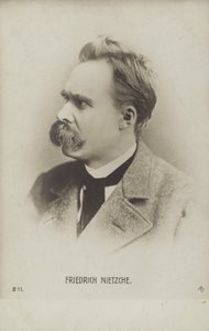 Friedrich Nietzche (1844-1900), niemiecki filozof i pisarz (zdjęcie czarno-białe) autorstwa German Photographer