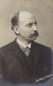 Friedrich Spielhagen (1829-1911), niemiecki powieściopisarz i tłumacz (zdjęcie czarno-białe) autorstwa German Photographer