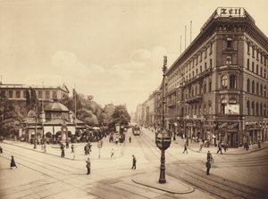 Georgstrasse, Hanower (zdjęcie czarno-białe)
