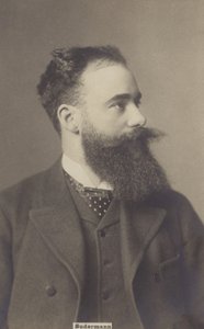 Hermann Sudermann (1857-1928), niemiecki dramaturg i powieściopisarz (zdjęcie czarno-białe) autorstwa German Photographer