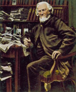 Hoffmann von Fallersleben, niemiecki poeta (zdjęcie kolorowe)