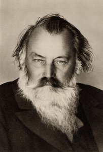 Johannes Brahms (1833-1897) (zdjęcie czarno-białe)