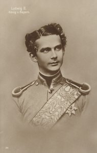Ludwig II (zdjęcie czarno-białe) autorstwa German Photographer