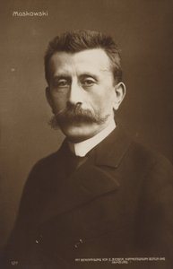Portret Moritza Moszkowskiego (zdjęcie czarno-białe) autorstwa German Photographer