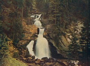 Wodospady Triberg, Schwarzwald, Niemcy (zdjęcie kolorowe) autorstwa German Photographer
