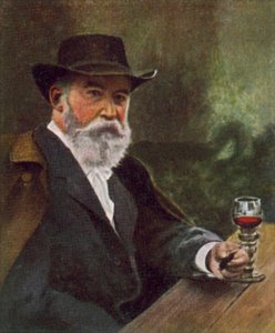 Wilhelm Busch, niemiecki artysta, karykaturzysta i poeta (zdjęcie kolorowe)