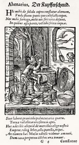 A Copper-Smith, wydana przez Hartmana Schoppera autorstwa German School