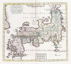 Mapa Japonii, 1769 autorstwa German School