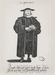Pastor protestancki pod koniec XVII wieku