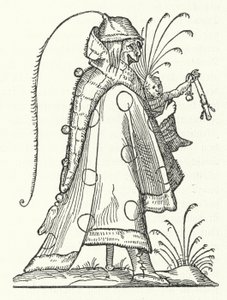 Postać z książki Les Songes drolatiques de Pantagruel (Komiksowe sny Pantagruela) Richarda Bretona (rycina) autorstwa German School