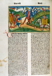 Strona z Biblii Norymberskiej, wydanie niemieckie, ... autorstwa German School