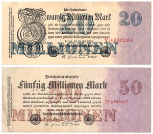 Dwadzieścia pięćdziesiąt milionów banknotów, 1923 autorstwa German School
