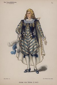 Achaz von Solms, z Der Generalfeldoberst Ernsta von Wildenbruch (kolor lito) autorstwa German School