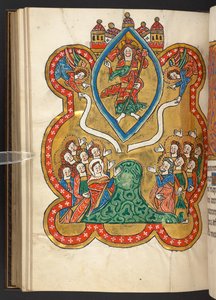 Dodać. 60629, f.103v Wniebowstąpienie (welum) autorstwa German School
