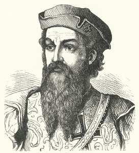 Afonso de Albuquerque, książę Goa, portugalski generał i wicekról portugalskich Indii (grafika) autorstwa German School